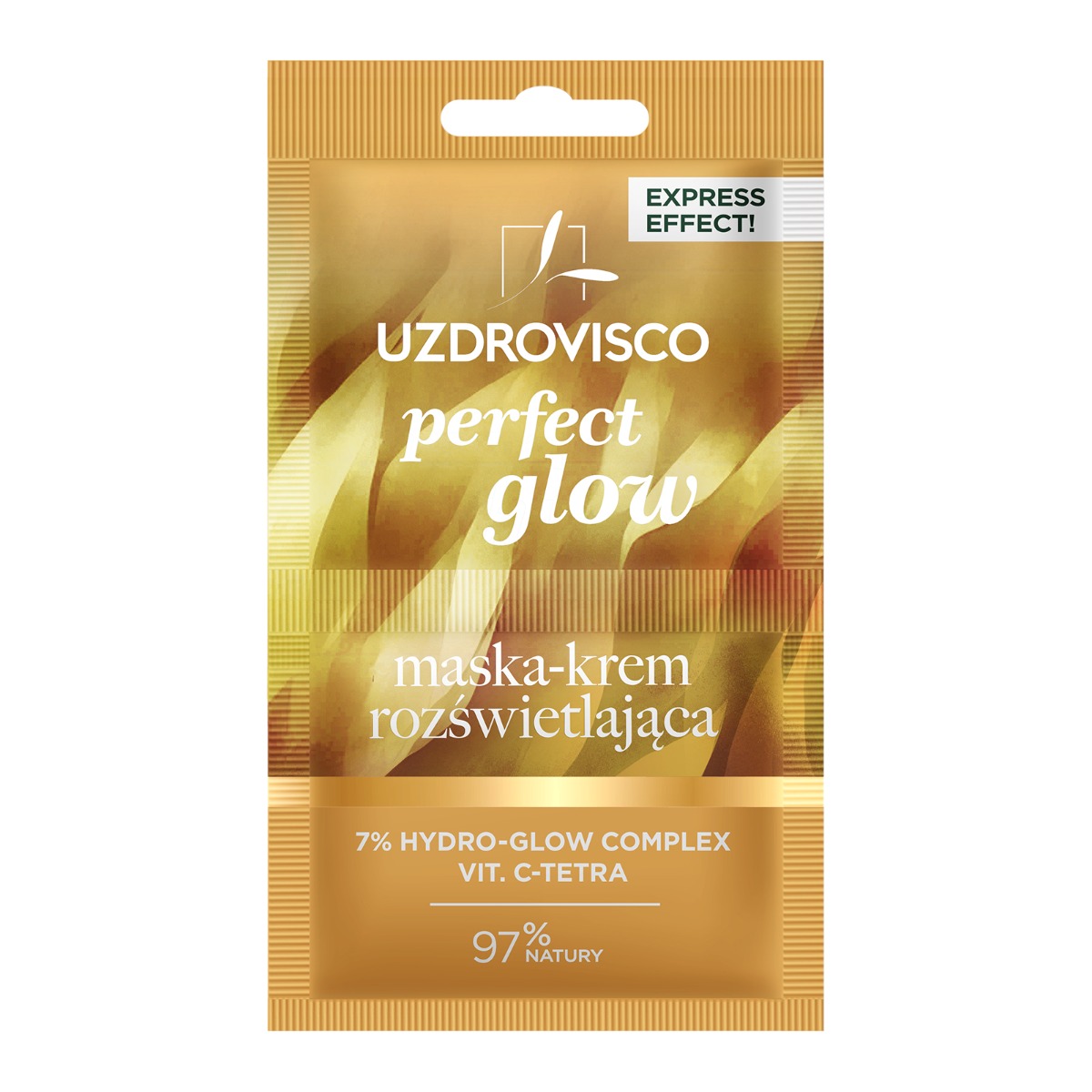 Uzdrovisco Express Effect Perfect Glow Maska-Krem Rozświetlająca Maseczka w kremie 2x5ml