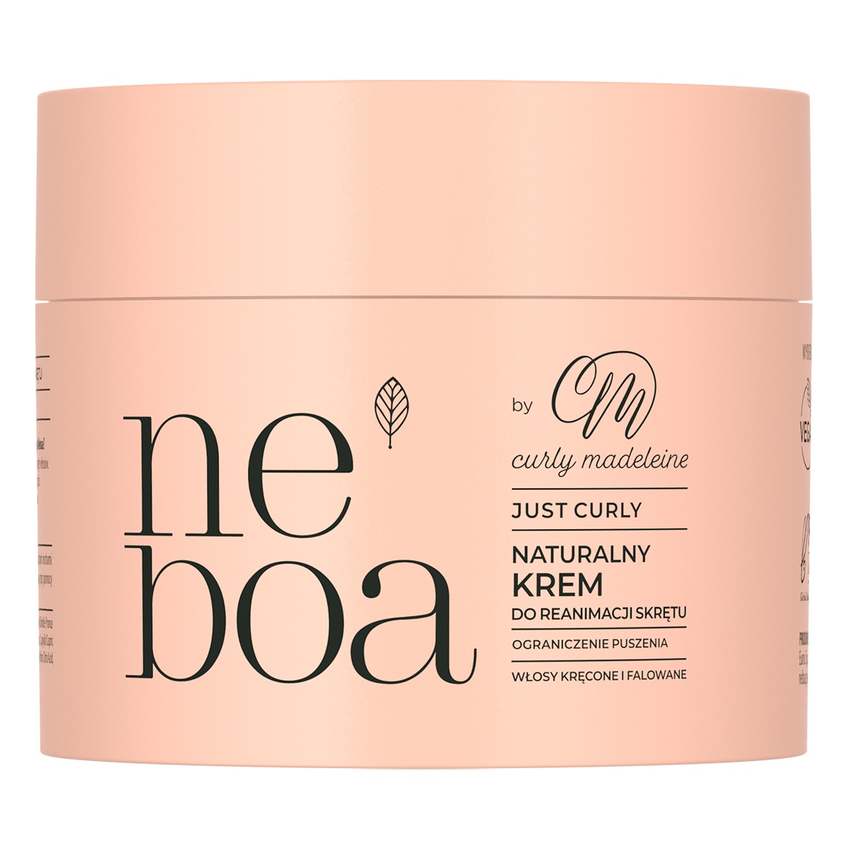 Neboa Curly Madeleine Naturalny krem reanimacja skrętu Pielęgnacja włosów i skóry głowy 150ml