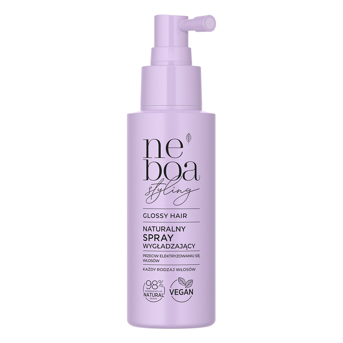 Neboa Glossy Hair Smoothing Spray Spray przeciw elektryzowaniu się włosów 100ml