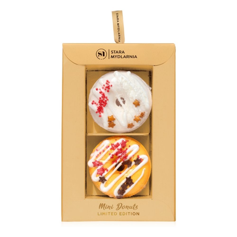 Stara Mydlarnia Pure Wonder Orange & Cinnamon Mini Donuts 2x65g Zestaw kosmetykow damskich