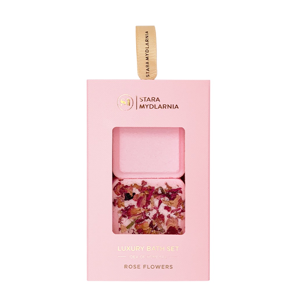 Stara Mydlarnia Rose Flowers Luxury Bath Set Zestaw 6 2x70g Kostki do kąpieli