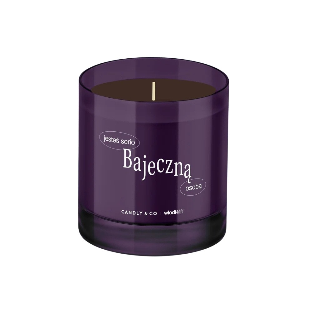 Candly & Co x Wedel Candle Jesteś serio bajeczną osobą Świeca inspirowana zapachem batona Bajeczny 210g