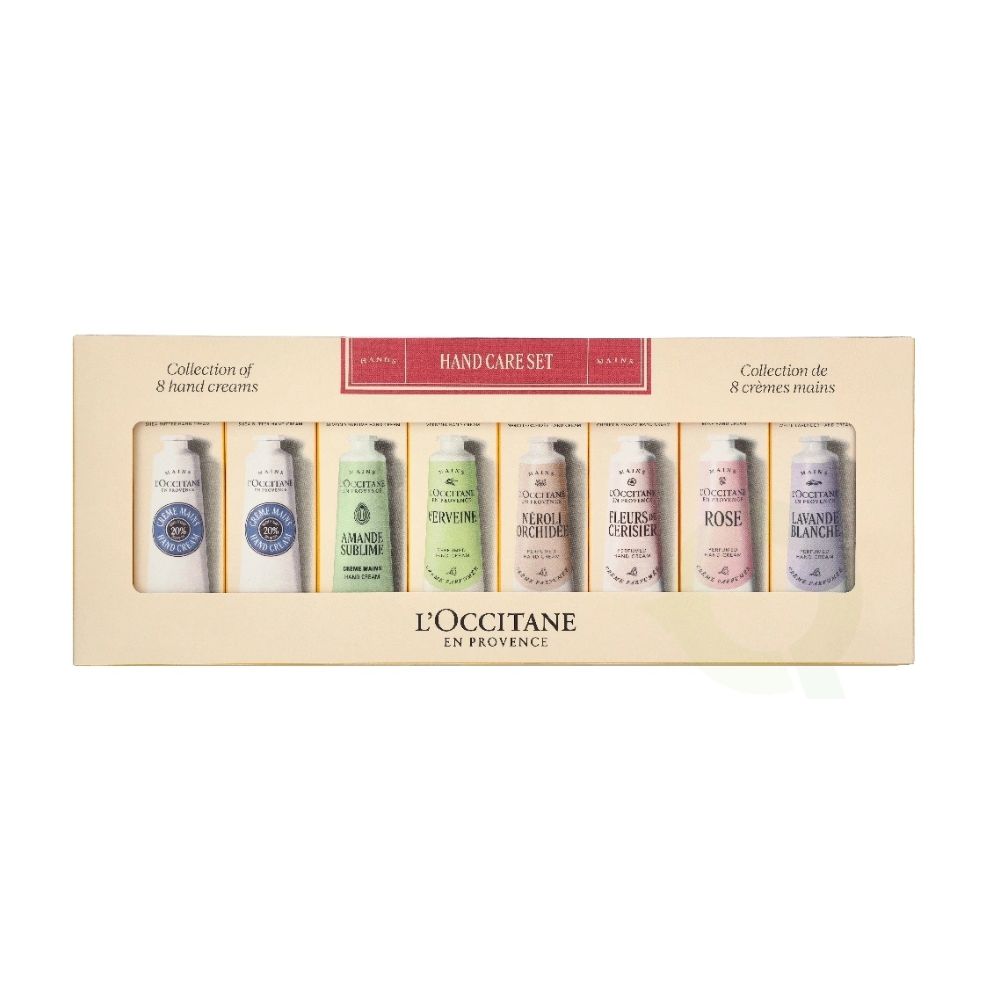 L'Occitane Collection of 8 Hand Creams Hand Care Set Zestaw kremów do rąk