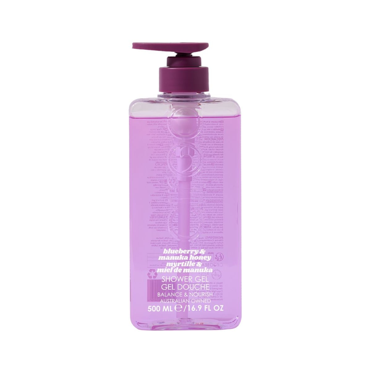 Ciroa Blueberry & Manuka Honey Shower Gel Borówka i Miód Manuka Żel pod prysznic 500 ml