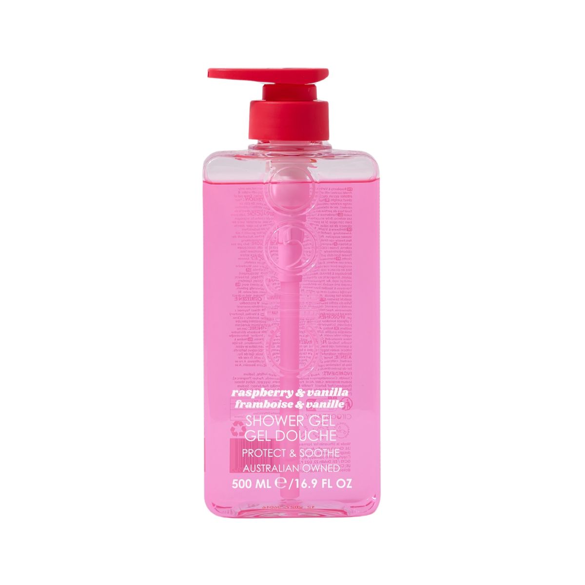 Ciroa Raspberry & Vanilla Shower Gel Malina i Wanilia Żel pod prysznic 500ml