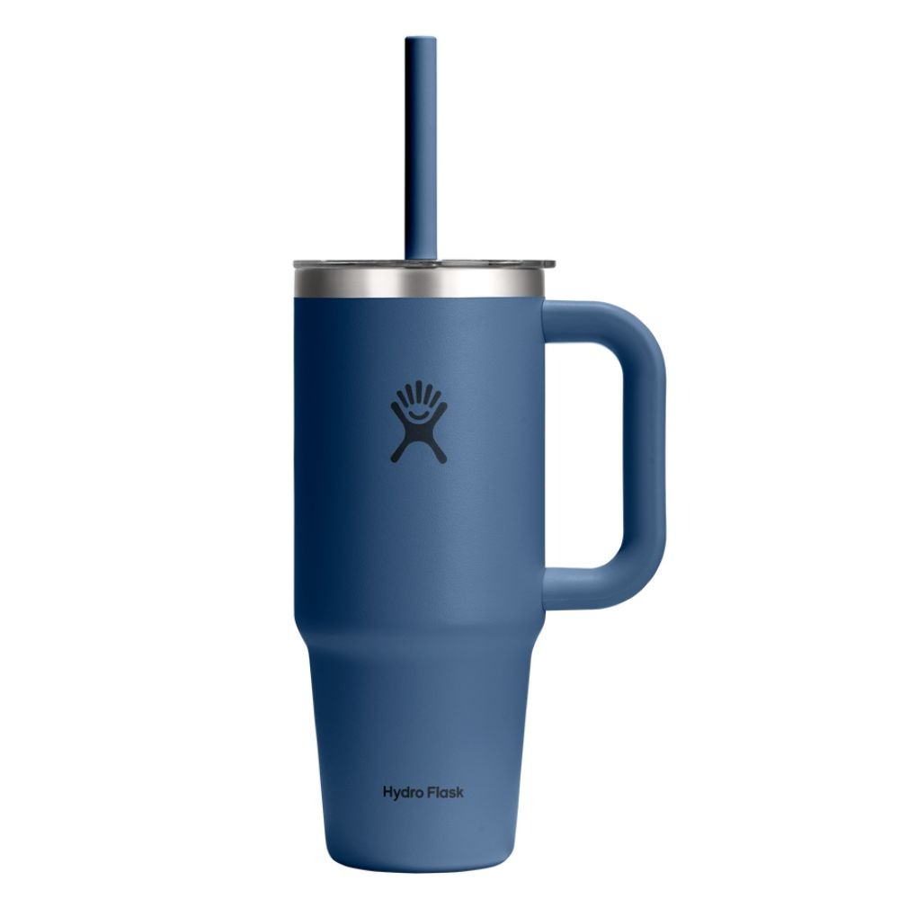 Hydro Flask 24 Oz Travel Tumbler Clear LID Harbor Blue Izolowany kubek termiczny ze słomką 710ml