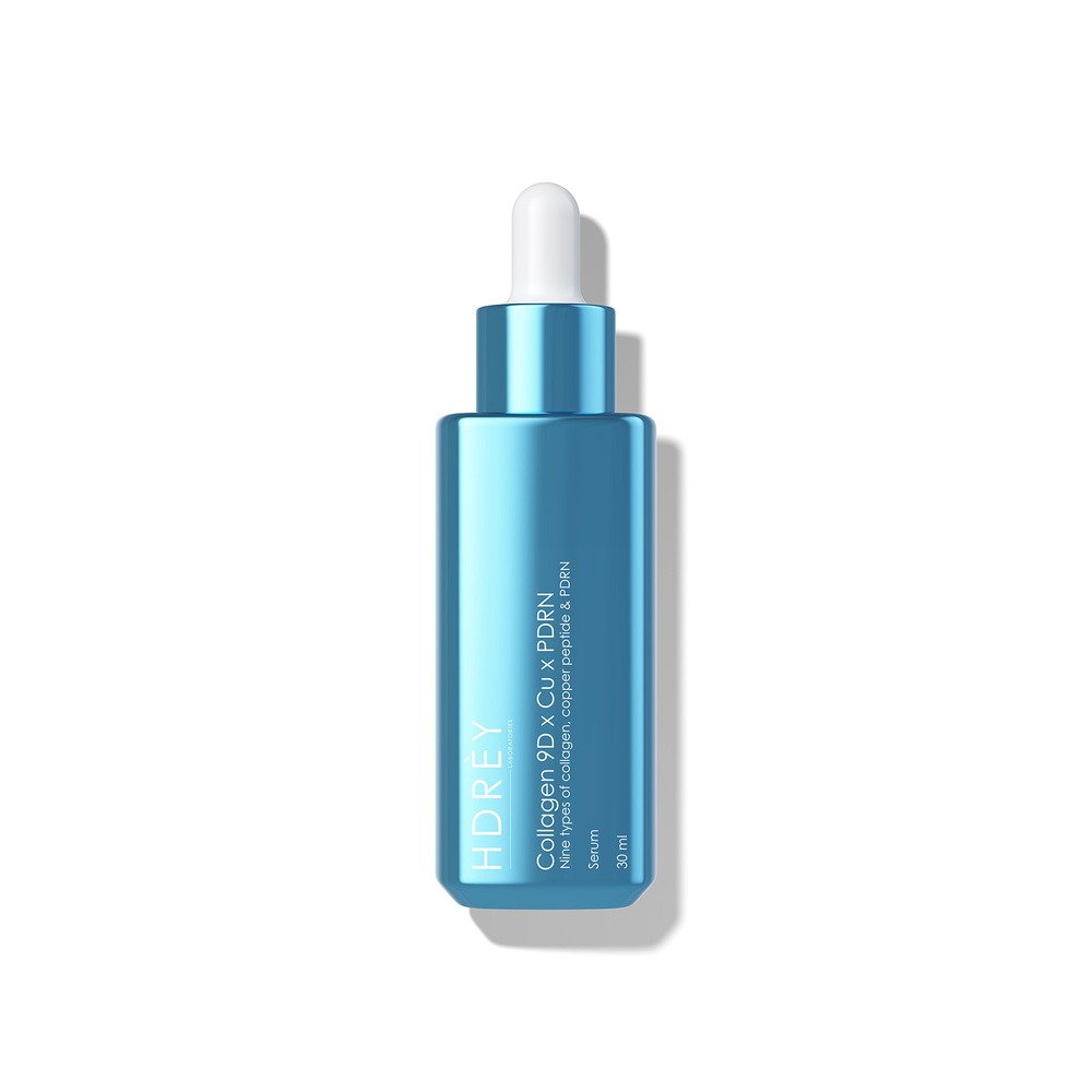 HDREY Collagen 9D x Cu x PDRN Serum Odbudowujące serum przeciwzmarszczkowe z kolagenem i peptydem miedziowym i PDRN 30ml