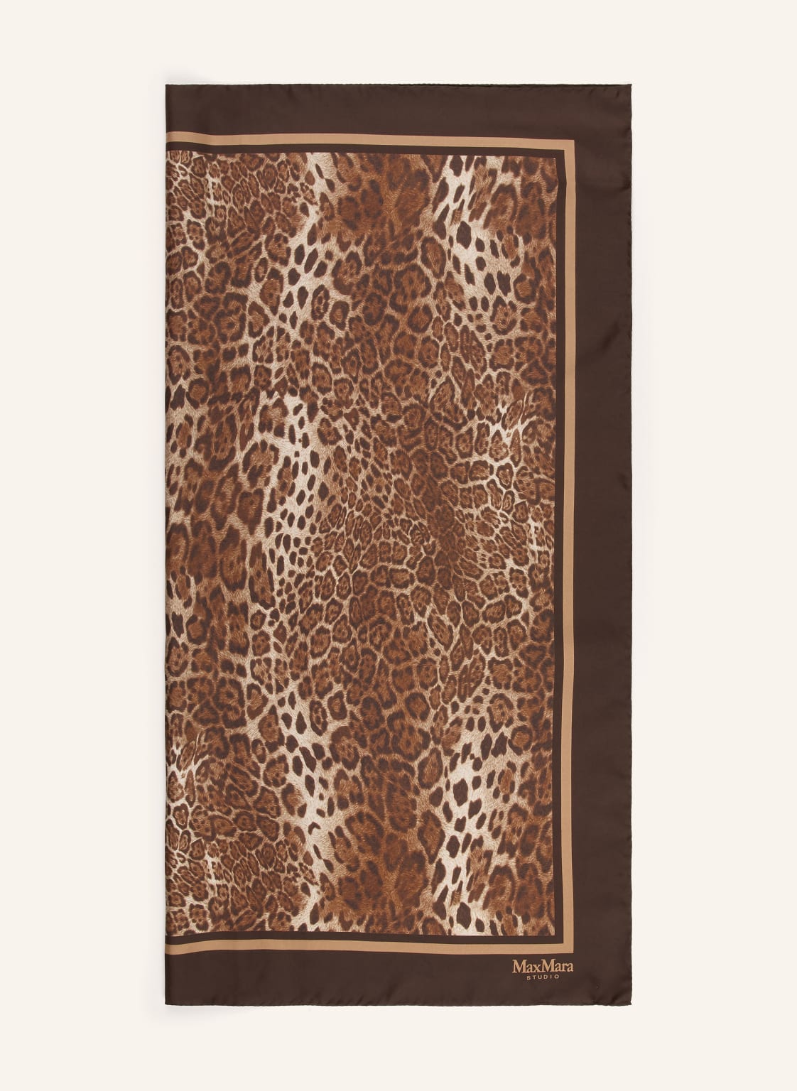 Max Mara Studio Szalik Jedwabny Aquila braun