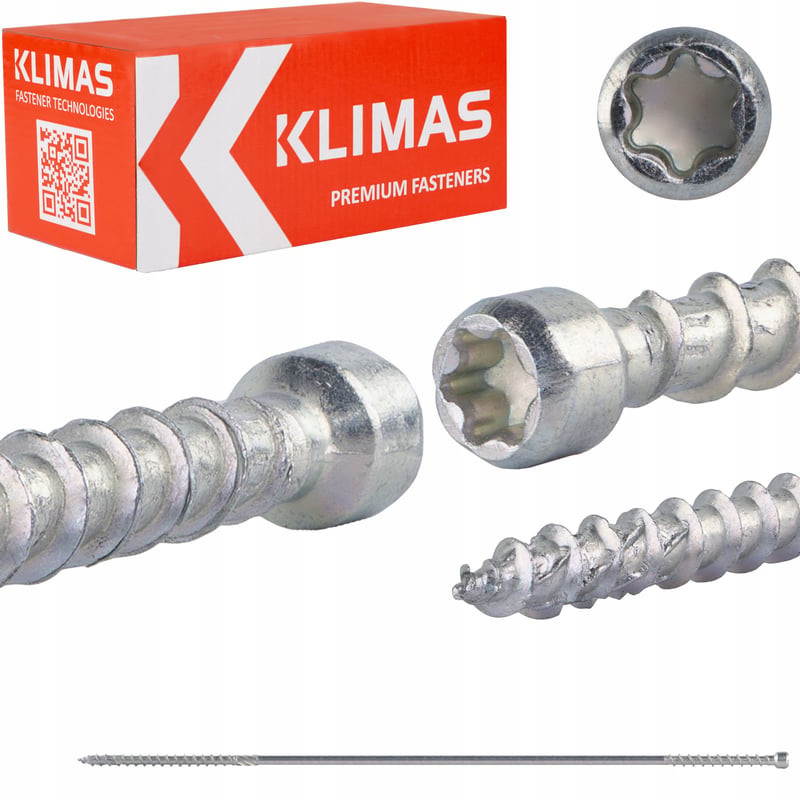 Wkręty do izolacji nakrokwiowej 8x435 mm 50 szt. TORX Klimas WKPC