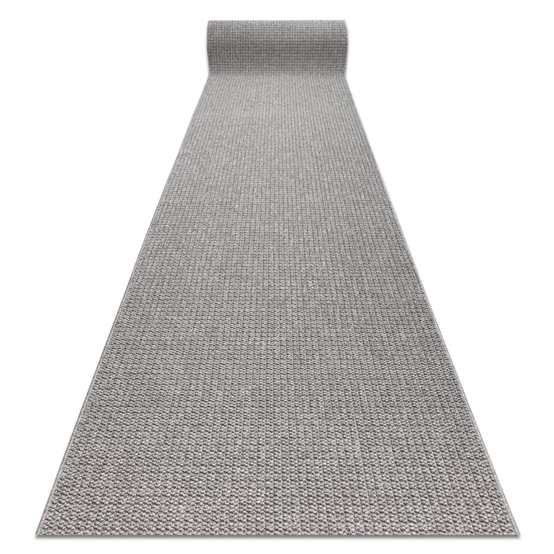 Chodnik CASABLANCA LOOP jasny szary pętelkowy, miękki 100cm 100x420 cm