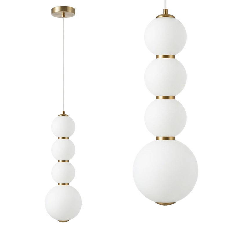 Lampa Sufitowa Wisząca Toolight LED Lhj114-4Cp Złota Szczotkowana