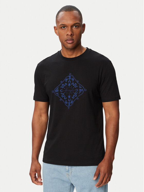 HUGO T-Shirt Nerberri 50572760 Czarny Regular Fit