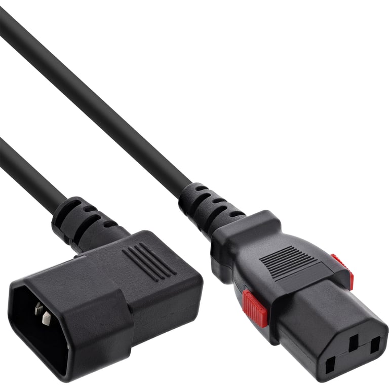 InLine 16931A kabel zasilające Czarny 1 m IEC C13 IEC C14