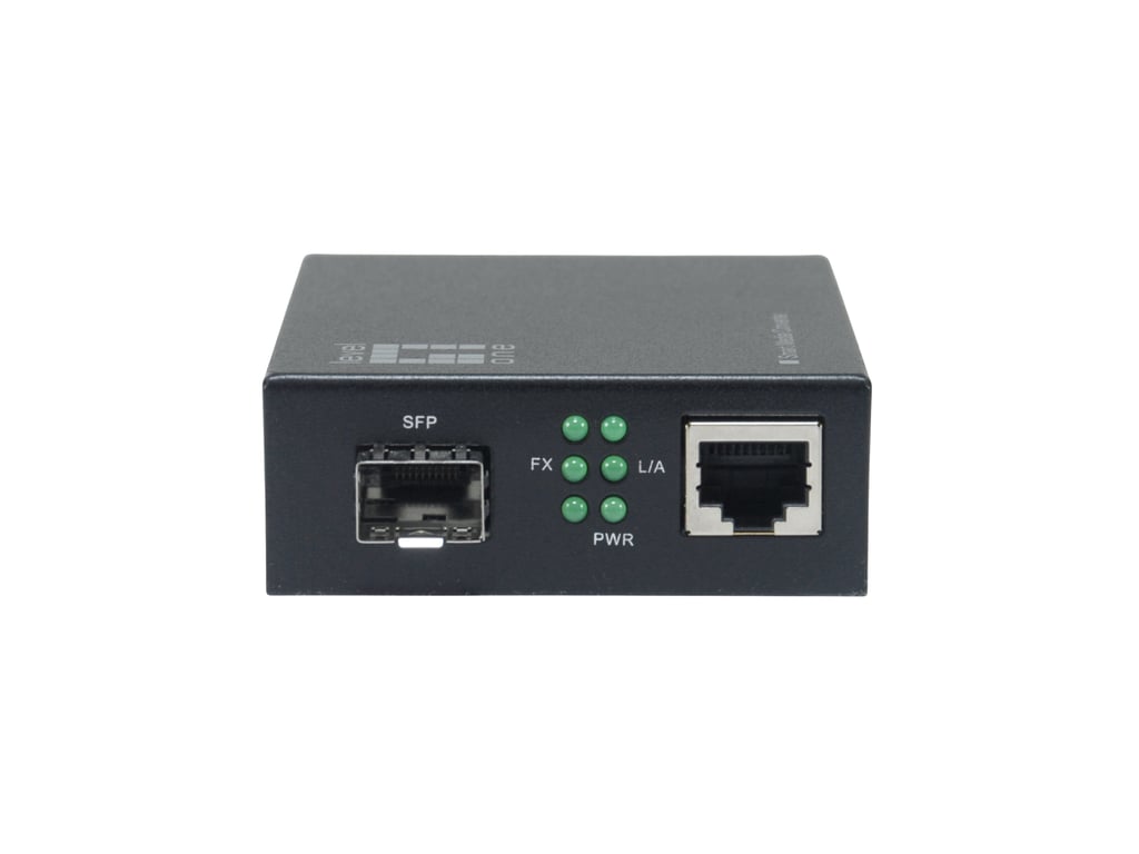 LevelOne GVM-2000 konwerter sieciowy 1000 Mbit/s Czarny