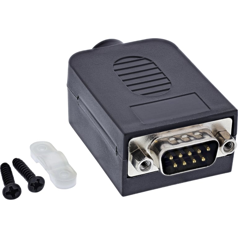 InLine 92501J wtyczka Terminal block / D-Sub 9 Czarny