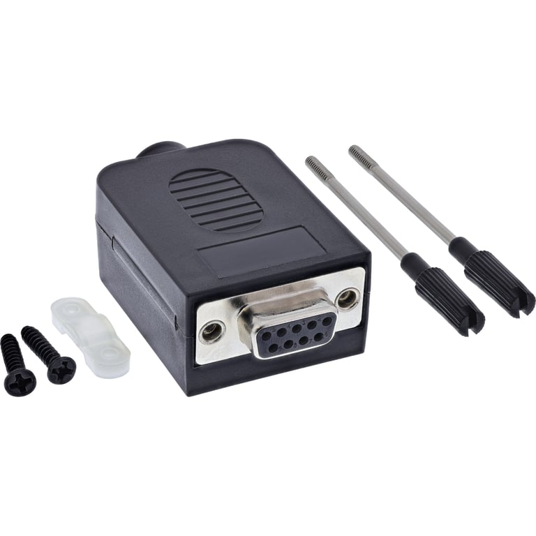InLine 92501G wtyczka Terminal block / D-Sub 9 Czarny