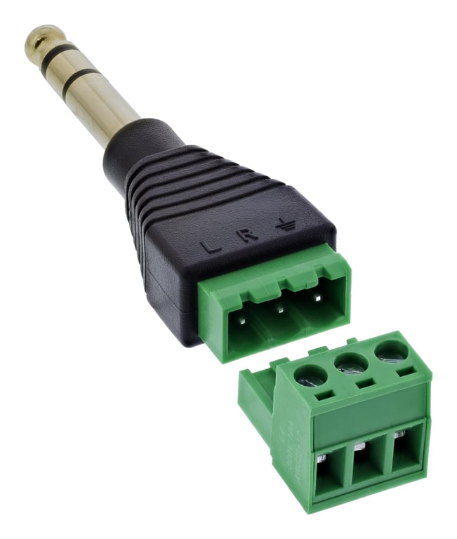 InLine 92504L wtyczka Czarny, Zielony