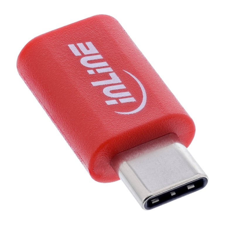 InLine 31650 przejściówka do kabli USB-C Czerwony