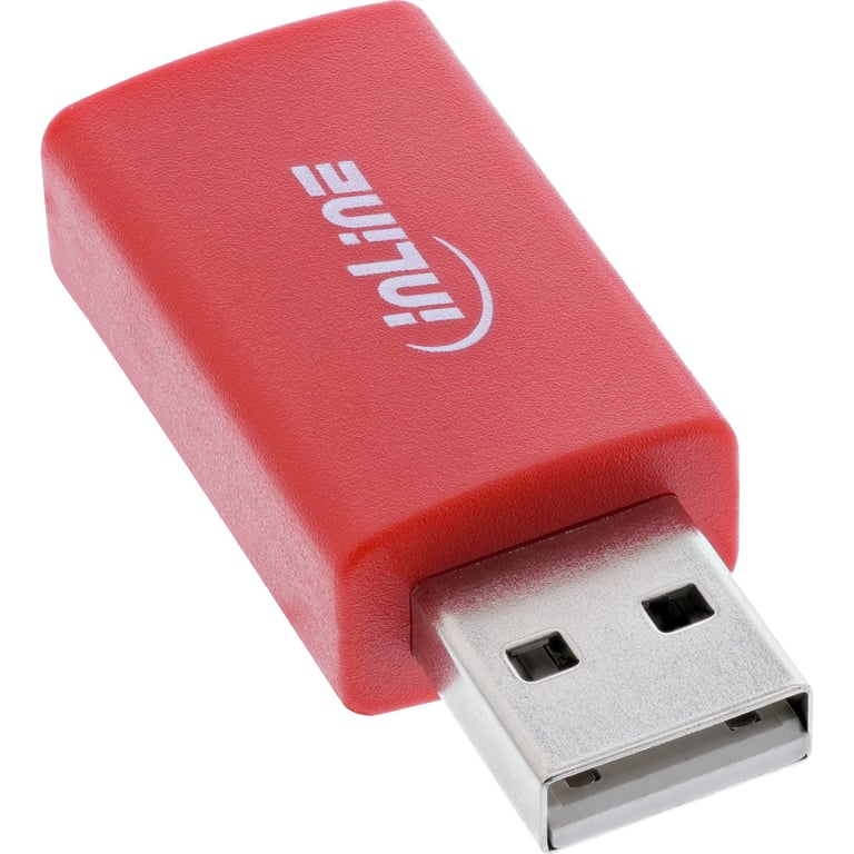 InLine 31653 przejściówka do kabli USB-A Czerwony