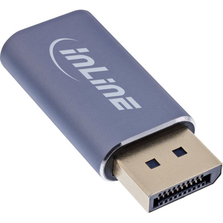 InLine 64107I adapter kablowy USB Type-C DisplayPort Szary