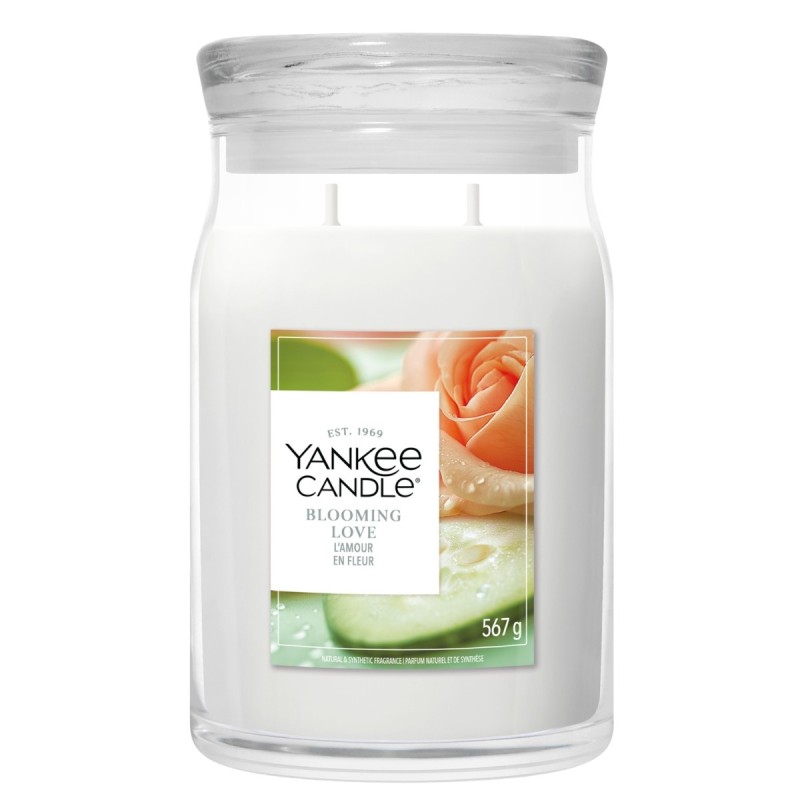 Yankee Candle Signature Świeca w Dużym Słoiku z Dwoma Knotami Blooming Love