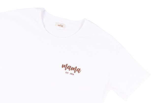 T-shirt biały - mama