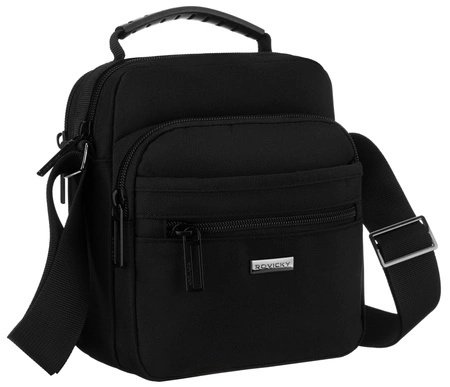 Elegancka Torba/Saszetka Średnia Na Ramię Peterson PTN 73214 CZARNY 20 x 18 x 8 [cm]