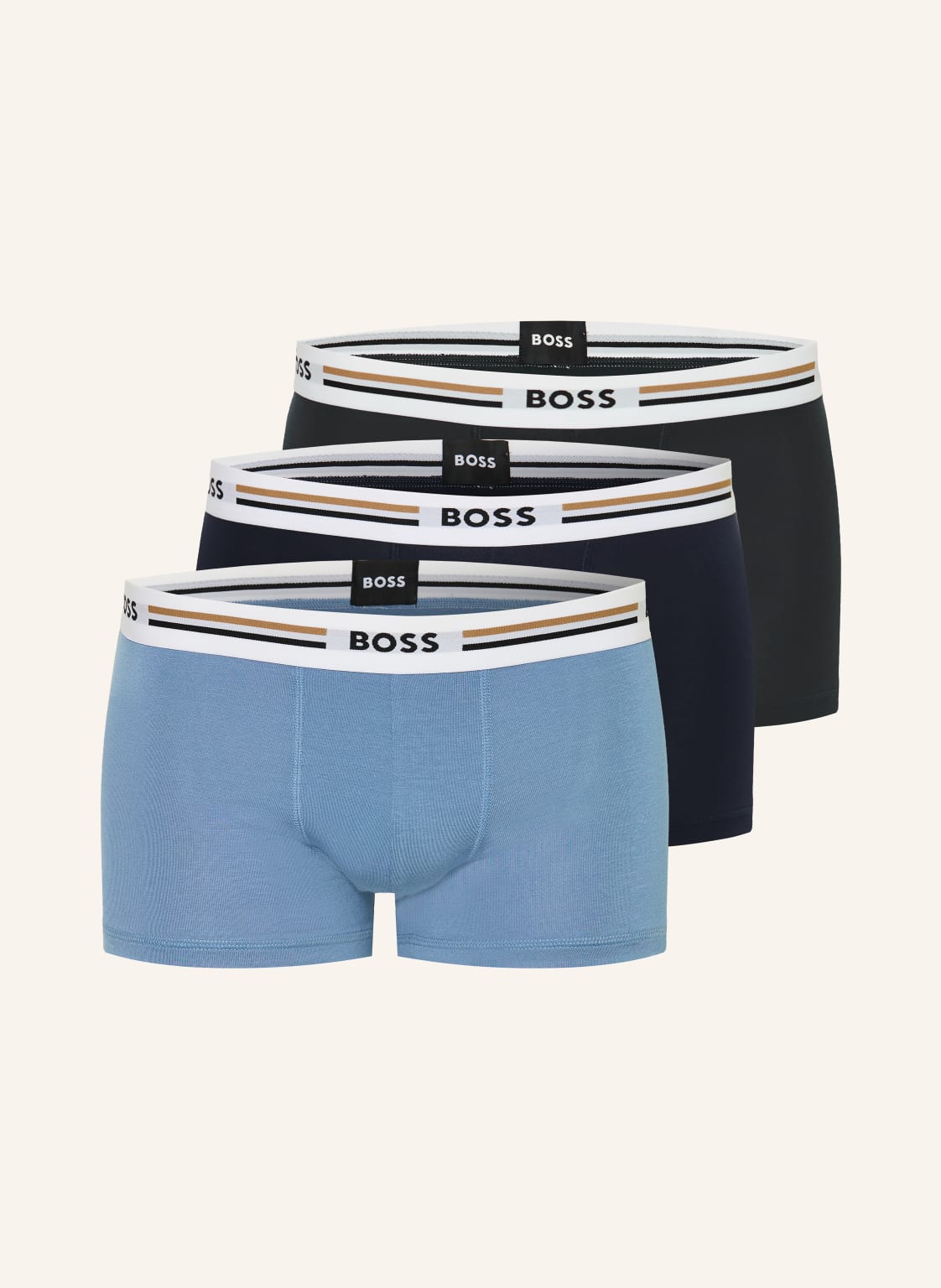 Boss Bokserki Revive, 3 Szt. blau