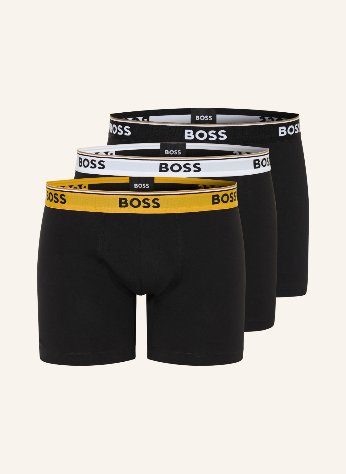 Boss 3-Pak Bokserek Power schwarz
