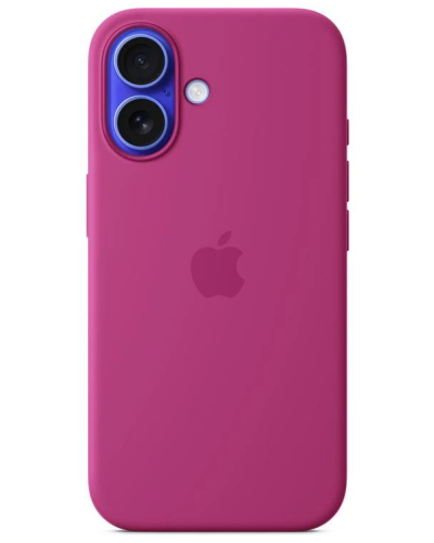 Apple Etui do iPhone 16 Silicone MagSafe Fuchsia - fioletowe