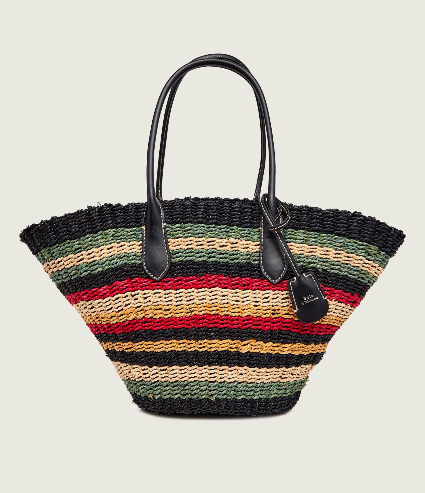 POLO RALPH LAUREN Torba plażowa Bellport z dodatkiem skóry