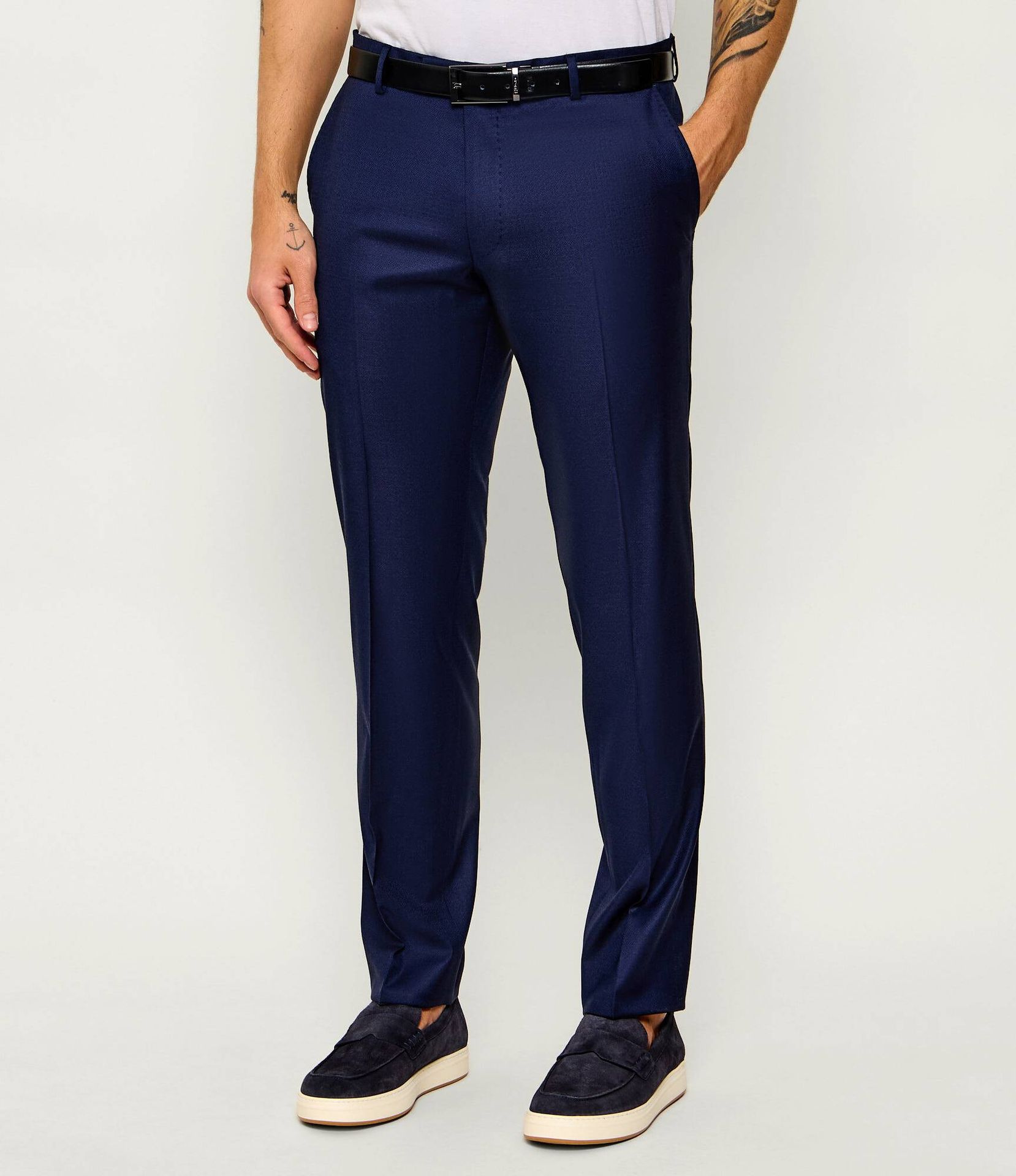 Joop! Wełniane spodnie Blayr Slim Fit