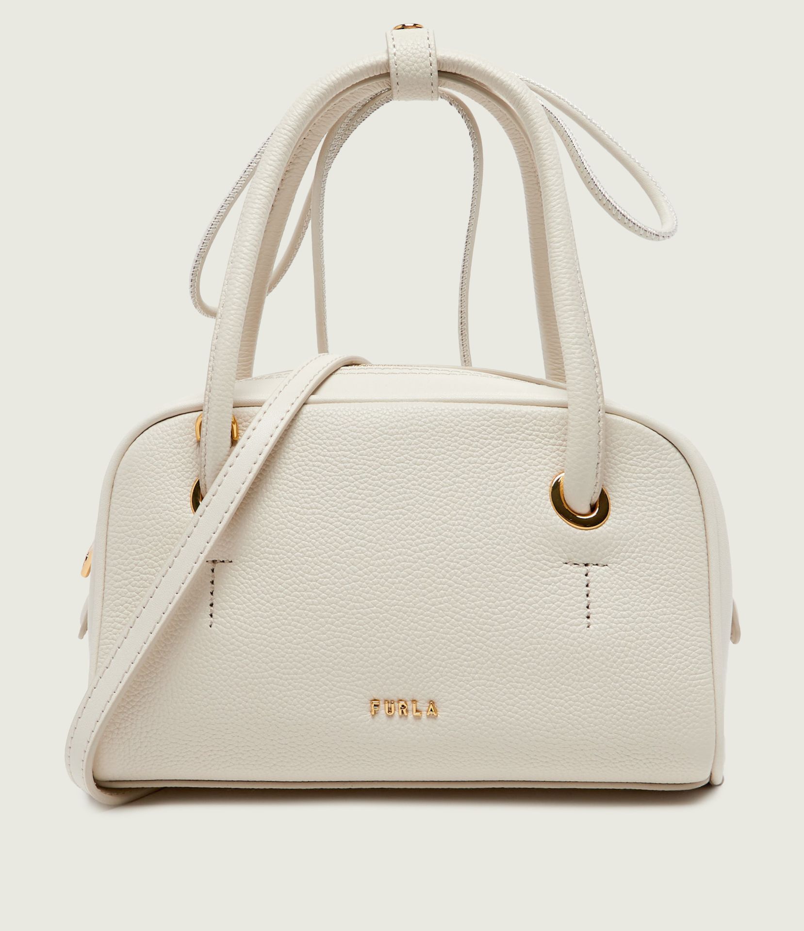 Furla Skórzany kuferek FURLA POPPY MINI DOME