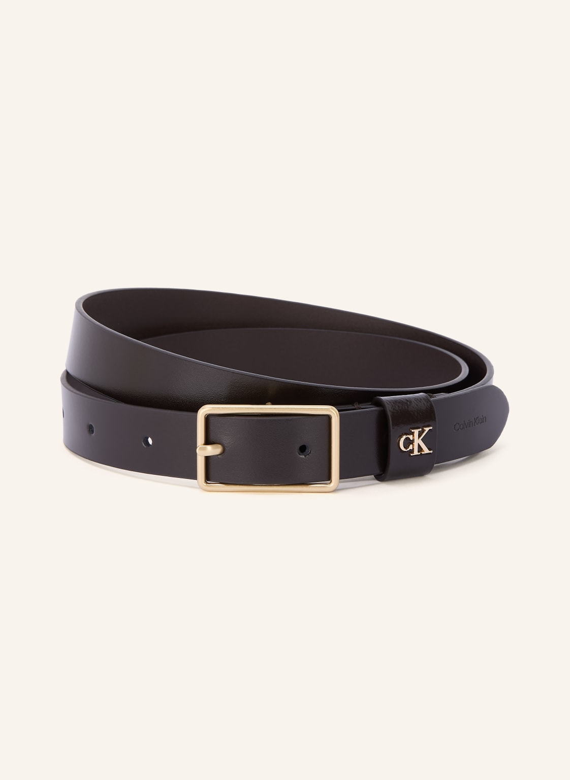 Calvin Klein Skórzany Pasek braun