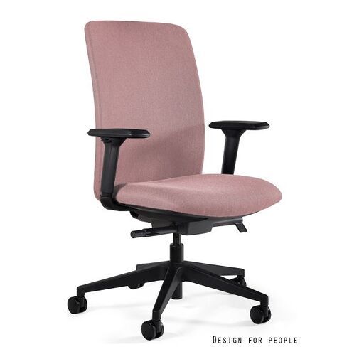 Unique Fotel ergonomiczny ELI M tkanina Różowy