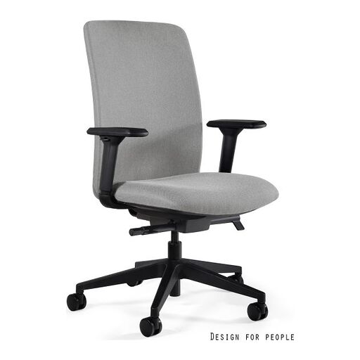 Unique Fotel ergonomiczny ELI M tkanina Szary jasny