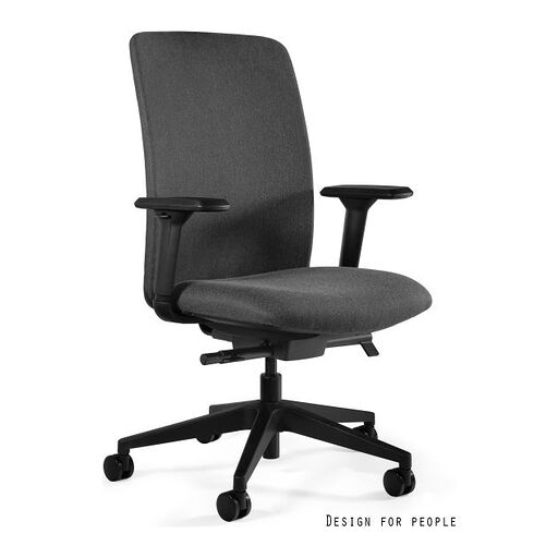 Unique Fotel ergonomiczny ELI M tkanina Szary ciemny