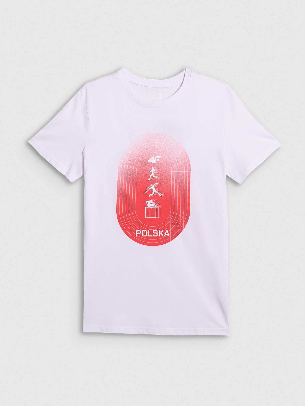 4F Koszulka kibica męska - biała XXL