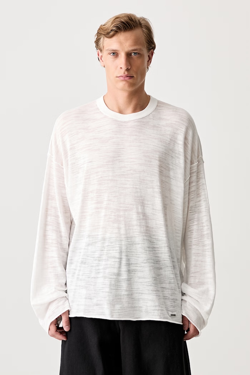 Longsleeve męski bawełniany