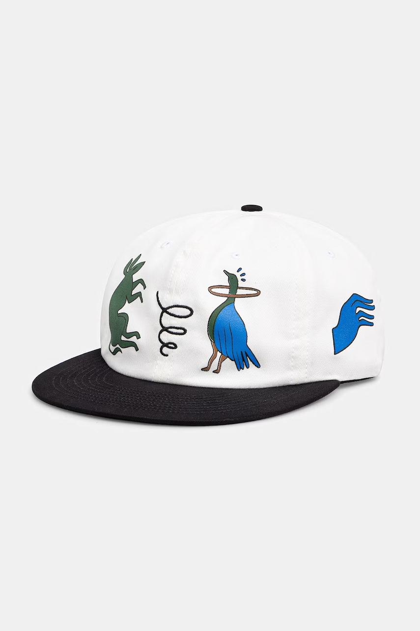 by Parra Animal style czapka z daszkiem bawełniana męska