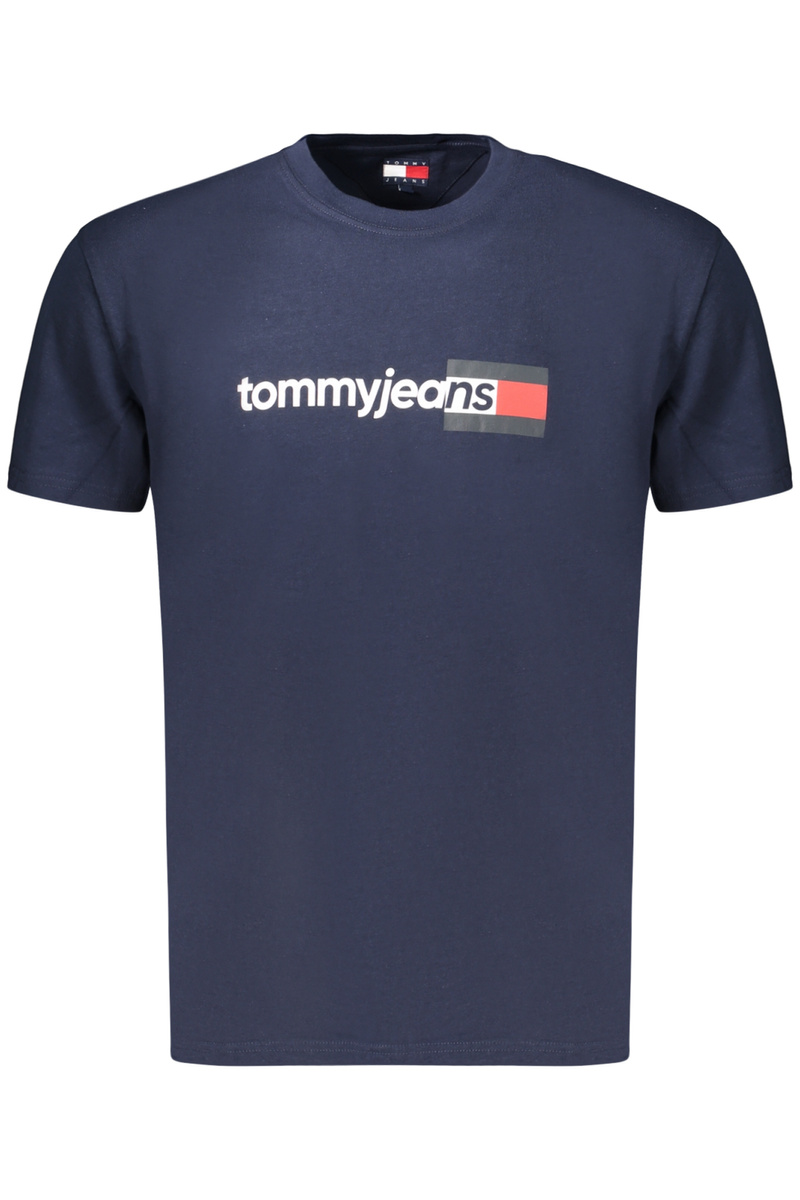 TOMMY HILFIGER MĘSKA KOSZULKA Z KRÓTKIM RĘKAWEM NIEBIESKA