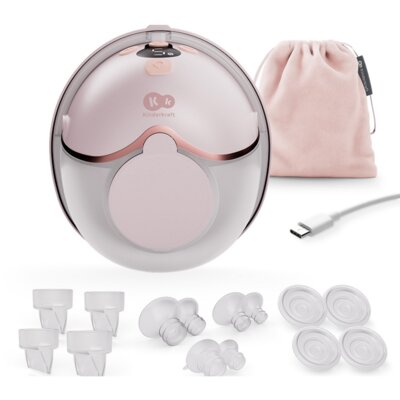 Laktator KINDERKRAFT Hands Free MamaFlow Różowy
