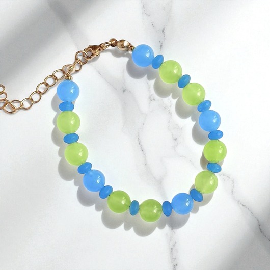 Bransoletka : summer collection : lime in the sky