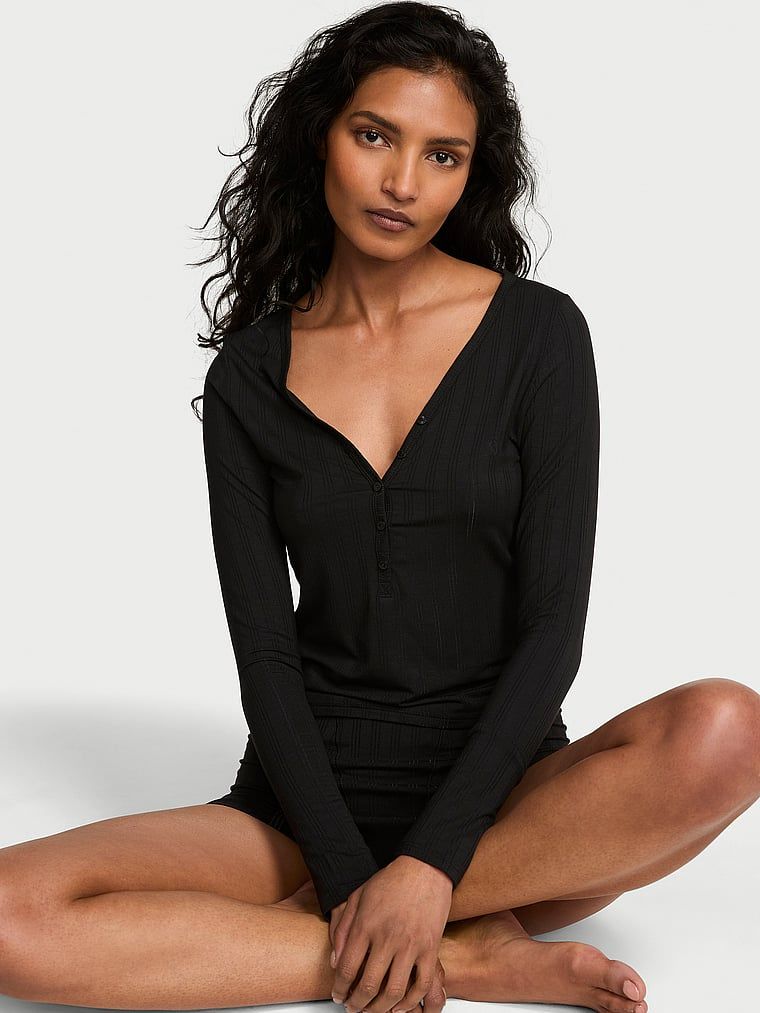 Victoria's Secret Bluzka z modalu do spania SoSoft Ultra-Fine