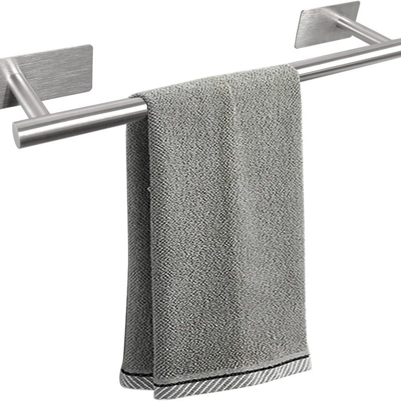 Samoprzylepny uchwyt na ręczniki ze stali nierdzewnej do łazienki, solidny (matowy, 40 cm)