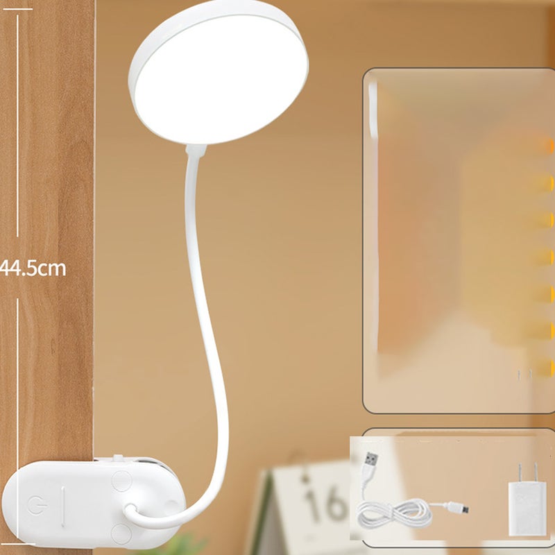 Bezprzewodowa lampka nocna, lampka do czytania z 3 temperaturami barwowymi, lampa LED z akumulatorem 3200 mAh, bezprzewodowa lampka biurkowa 360°