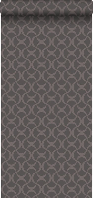 Tapeta graficzny ciemnoszarym - 53 cm x 10.05 m - ORIGIN