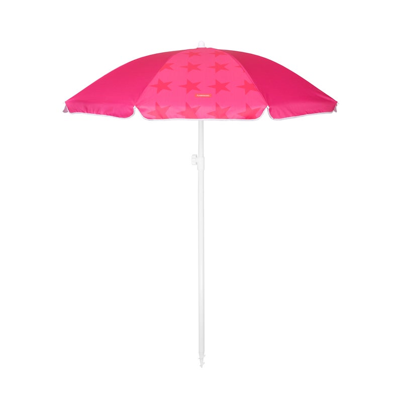 Flamingueo Large Beach Parasol Parasol Garden UPF+50 210 x 160 cm Fuksja