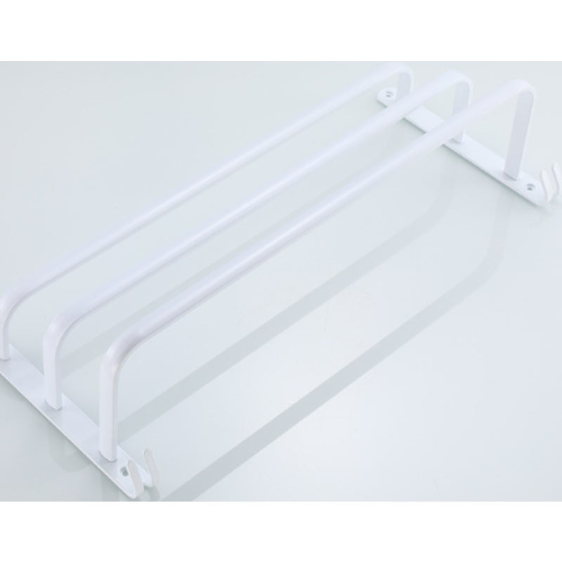 Aluminiowy, ścienny wieszak na ręczniki, 3-poziomowy wieszak na ręczniki łazienkowy, półka na ręczniki z haczykami, 40 cm