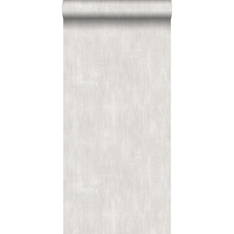 Tapeta malowany efekt jasnoszarym - 53 cm x 10.05 m - ESTAHOME